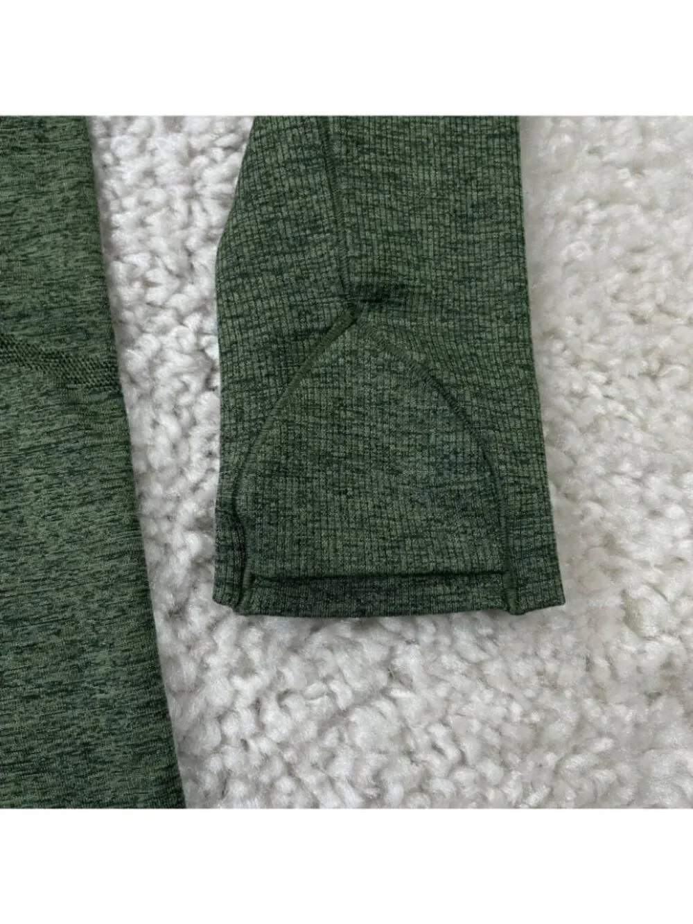 Lululemon Swiftly Tech Long Sleeve Shirt Rainforest Green Heathered Womens 6
